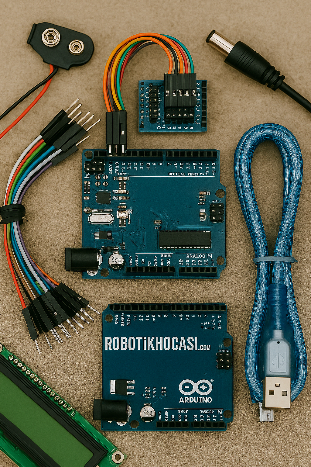 Arduino kartı ve LED devresi şeması